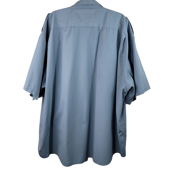 Cabelas Safari Series Button Front Short Sleeve Mens Shirt Sz 5XL Tall - Picture 2 of 10